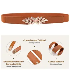 SLOWTON - Cinturón Elástico para Mujer Vestir Retro Tipo Corsé 4PCS