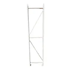 GENERICO - Paral Metálica Lateral para Estantería Blanca Gms