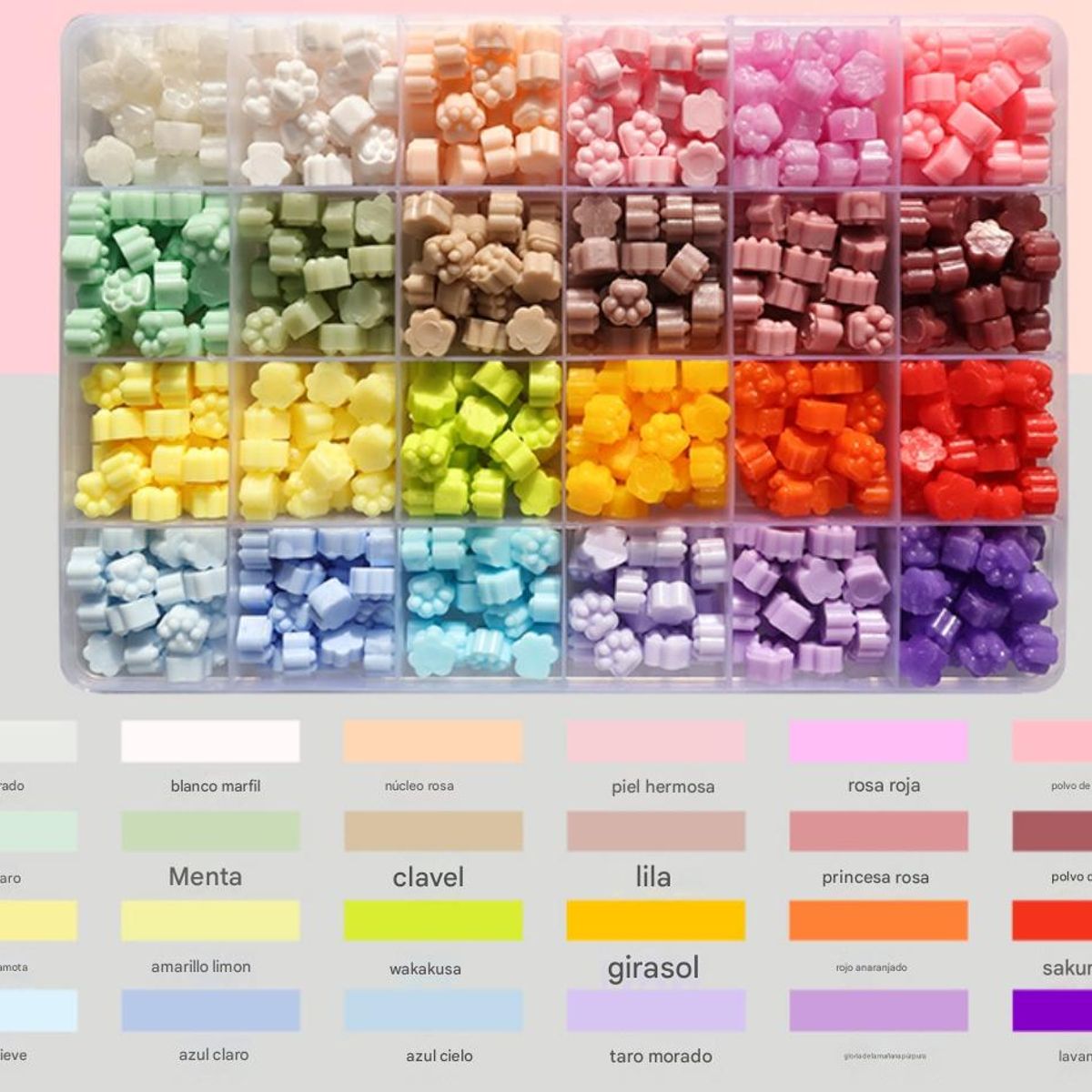 KINDA NICE - Kit Sellos De Cera Pintura Al Fuego 24 Colores Timbre Cartas