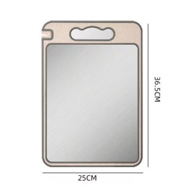 Imagen 2 del producto Tabla De Cortar Doble Cara Con Acero Inoxidable