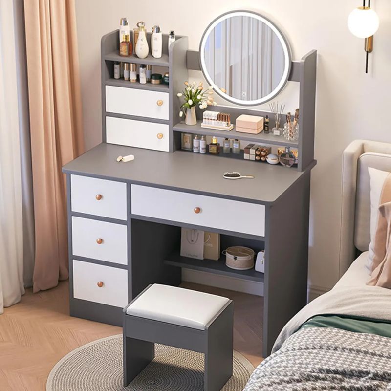 GENERICO - Tocador de Maquillaje Moderno con Espejo LED Iluminado  (100*40*128)