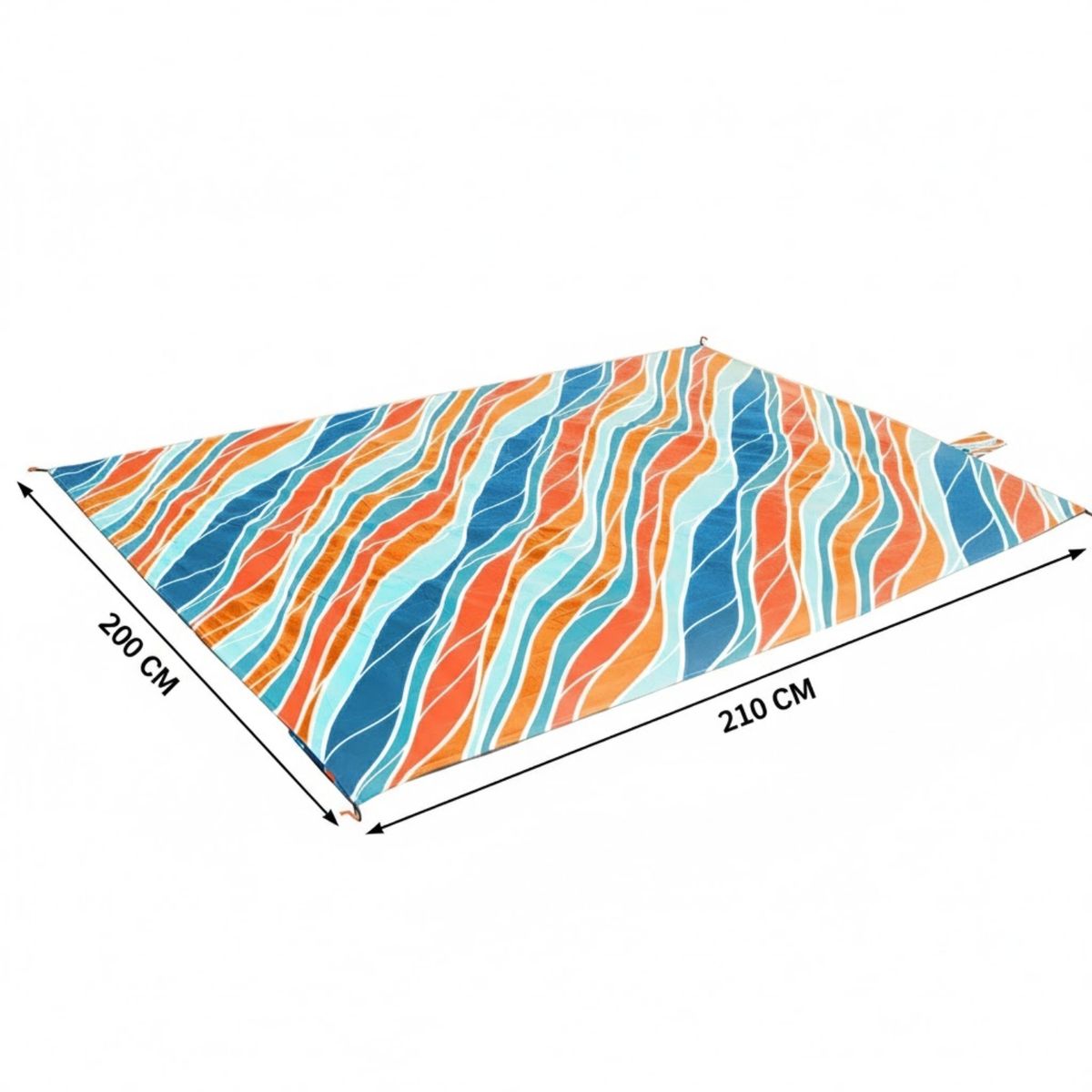 CRUSEC - Alfombra Manta Impermeable 210x200cm De Picnic Playa Verano