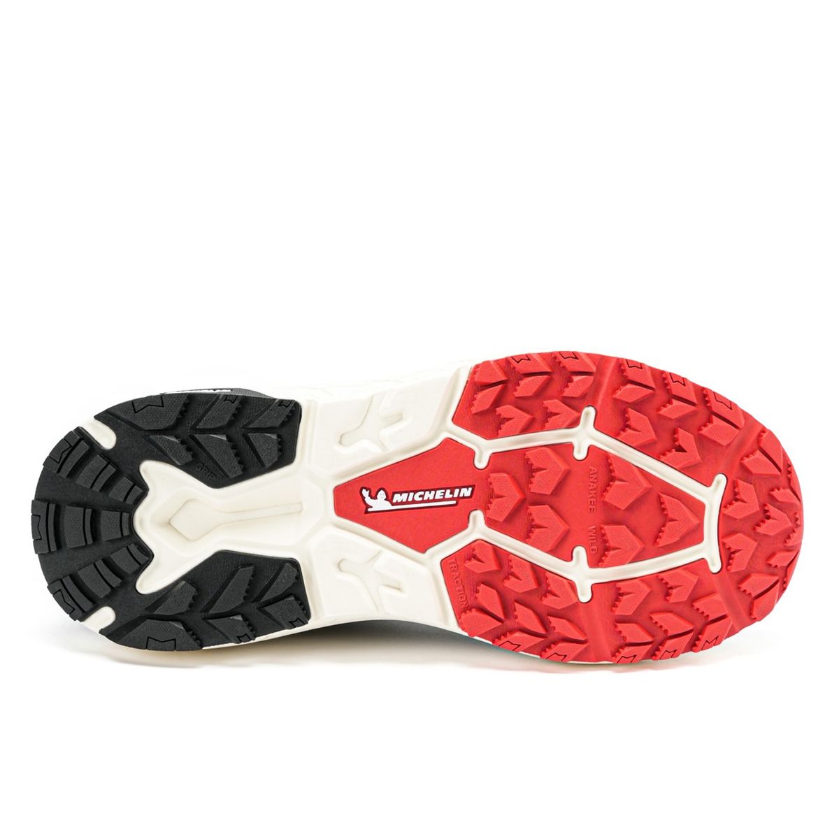 MICHELIN FOOTWEAR - Zapatilla Deportiva Trail Hombre Negro Rojo Michelin Aw05