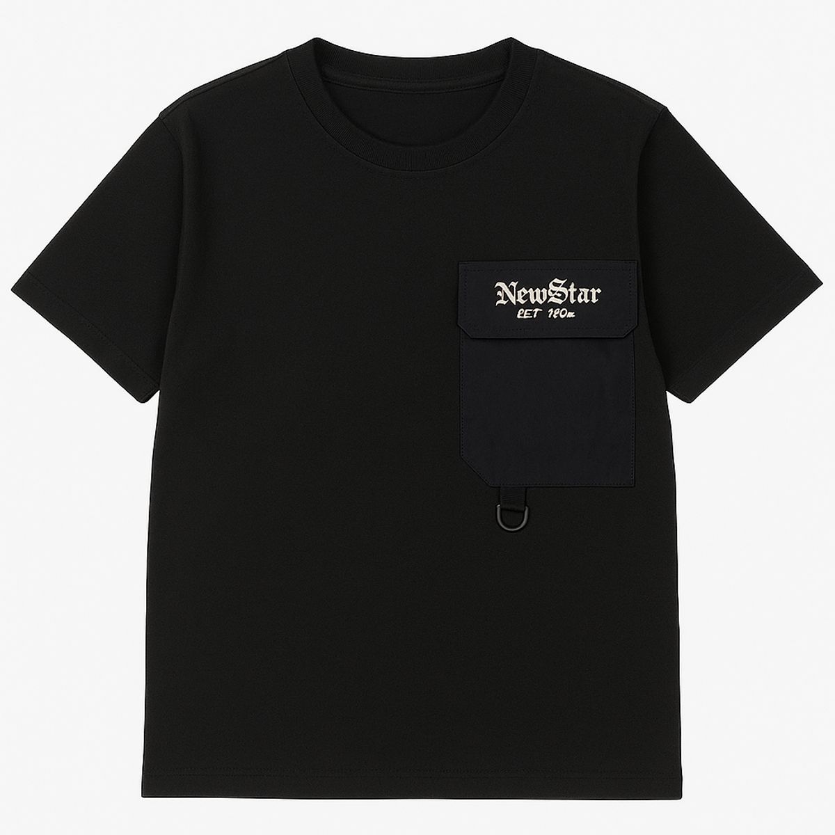 KIBOU - Polera Cargo New Star Bolsillo Estilo Streetwear