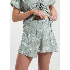 KAYA UNITE - Falda Viscosa Nalka Verde
