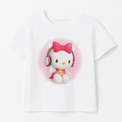KIBOU - Polera Infantil Rosada Estampado Personaje