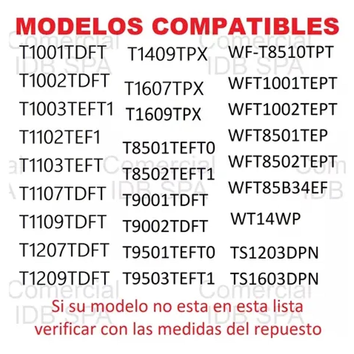 GENERICO - Mecanismo Para Lavadora LG 8 a 21 KG