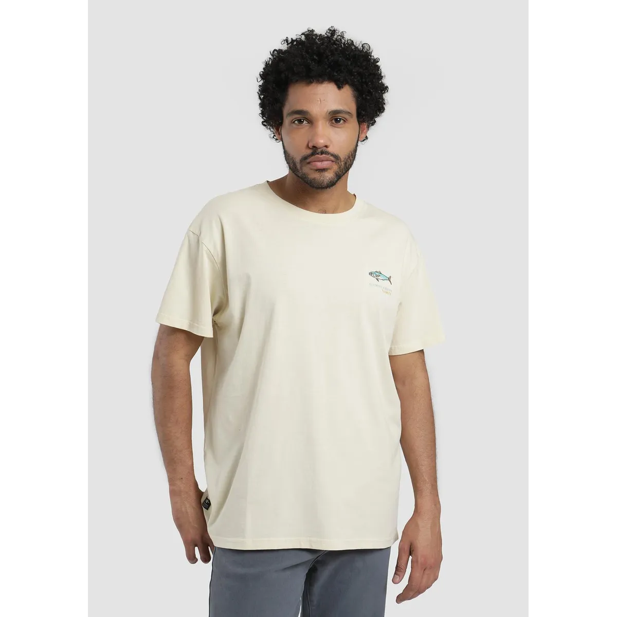 KAYA UNITE - Polera Hombre Embroidery Palometa