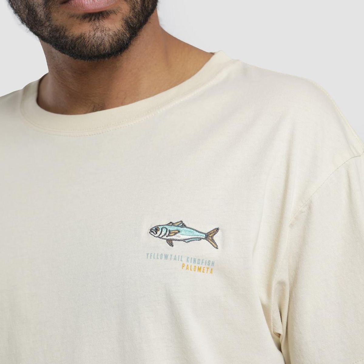 KAYA UNITE - Polera Hombre Embroidery Palometa