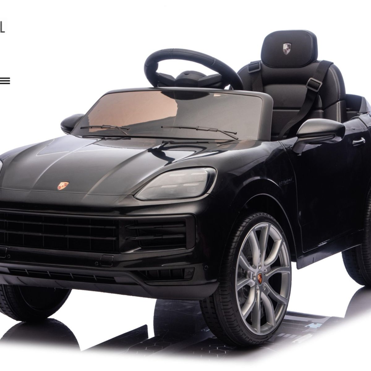 KIDSCOOL - Auto A Bateria Porsche Cayenne 12V Negro