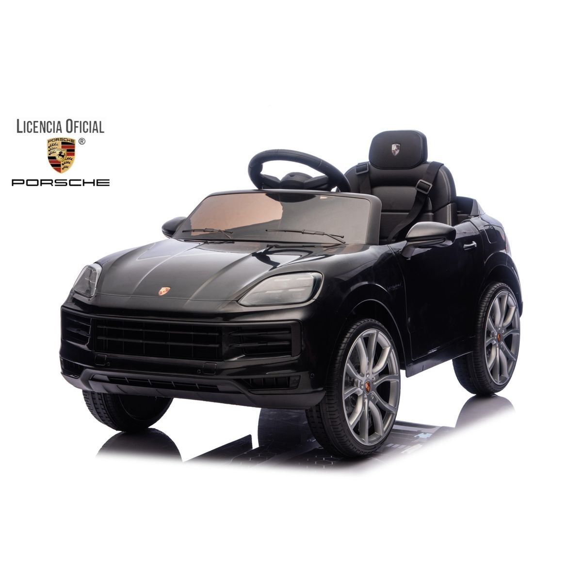 KIDSCOOL - Auto A Bateria Porsche Cayenne 12V Negro