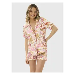 LOUNGE - Pijama Camisero Mujer Floral
