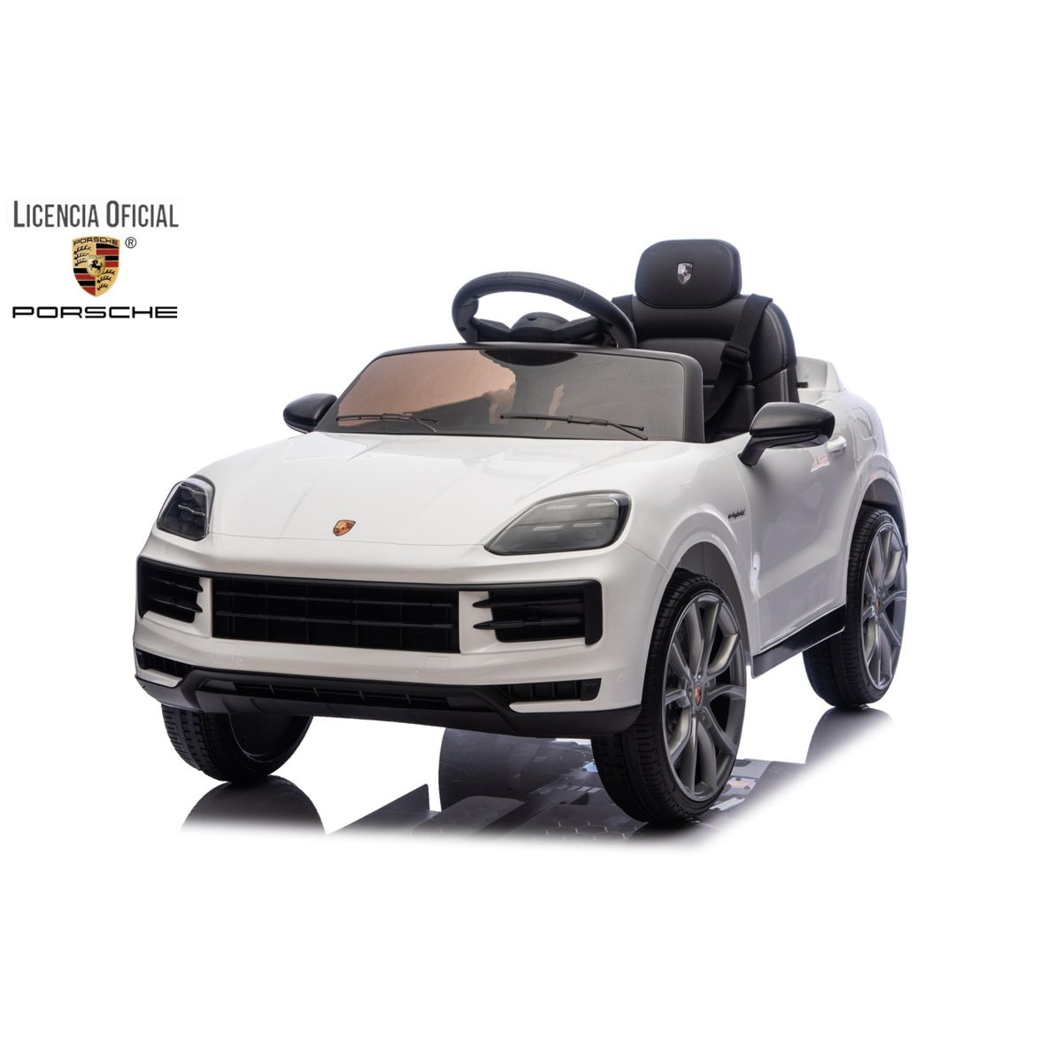 KIDSCOOL - Auto A Bateria Porsche Cayenne 12V Blanco