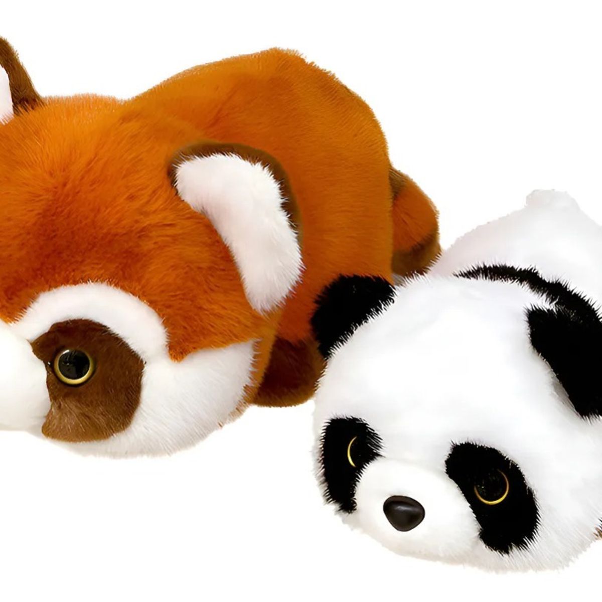 GENERICO - Peluche Oso Panda Rojo Reversible 2 En 1