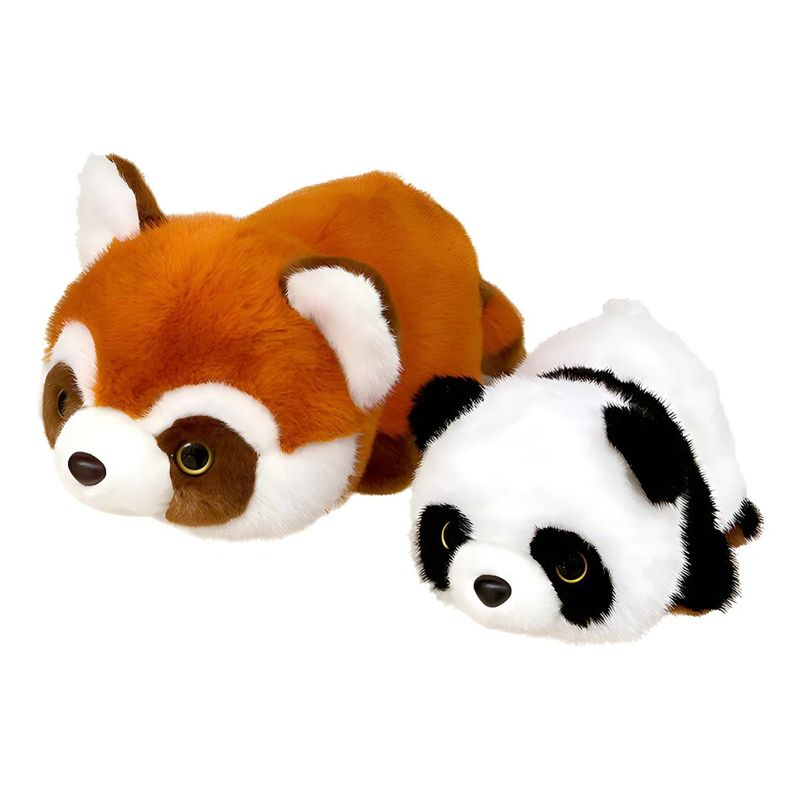 GENERICO - Peluche Oso Panda Rojo Reversible 2 En 1