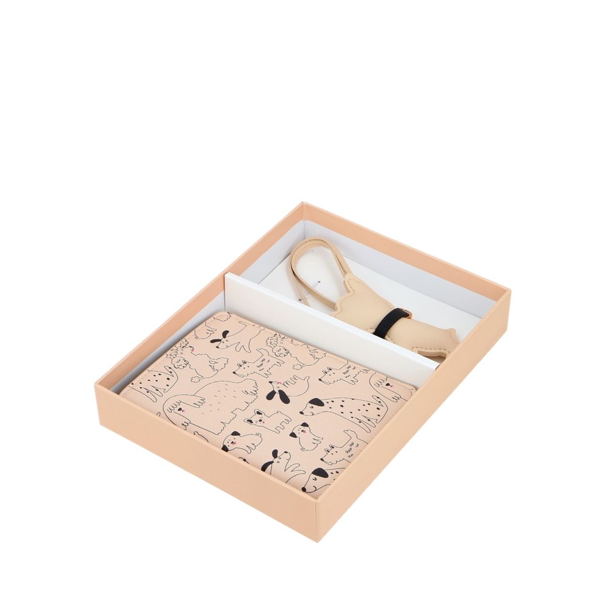 SECRET - Set Portadocumentos + Llavero Secret Osma SC6 Beige