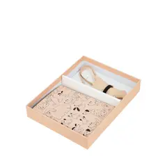 SECRET - Set Portadocumentos + Llavero Osma SC6 Beige