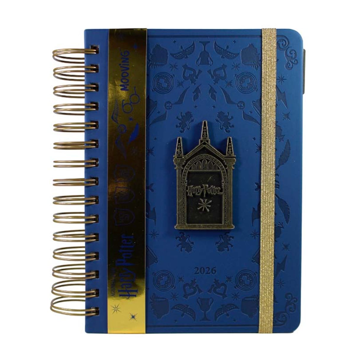 MOOVING - Agenda Diaria Espiral Mooving 2026 Harry Potter 14x20cm