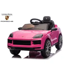 KIDSCOOL - Auto A Bateria Porsche Cayenne 12V Rosado