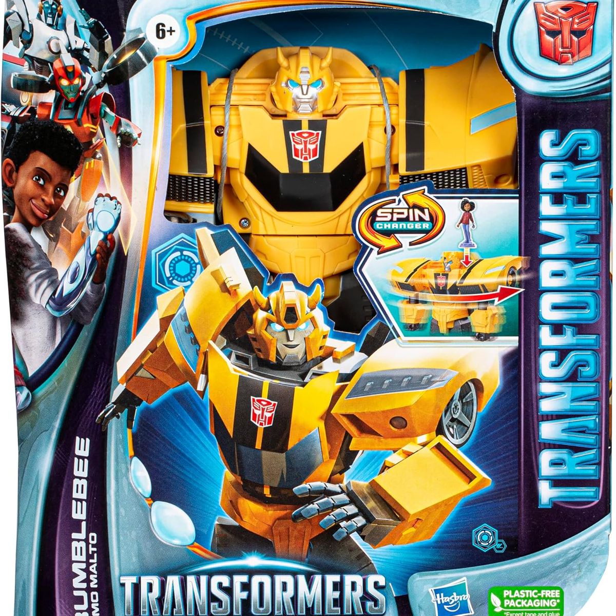 HASBRO - Figura de acción transformers earthspark bumblebee