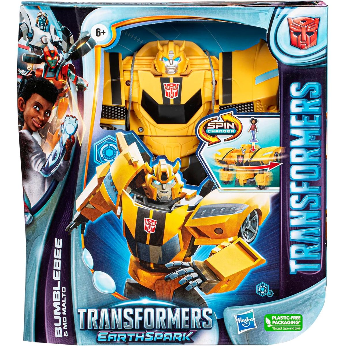 HASBRO - Figura de acción transformers earthspark bumblebee