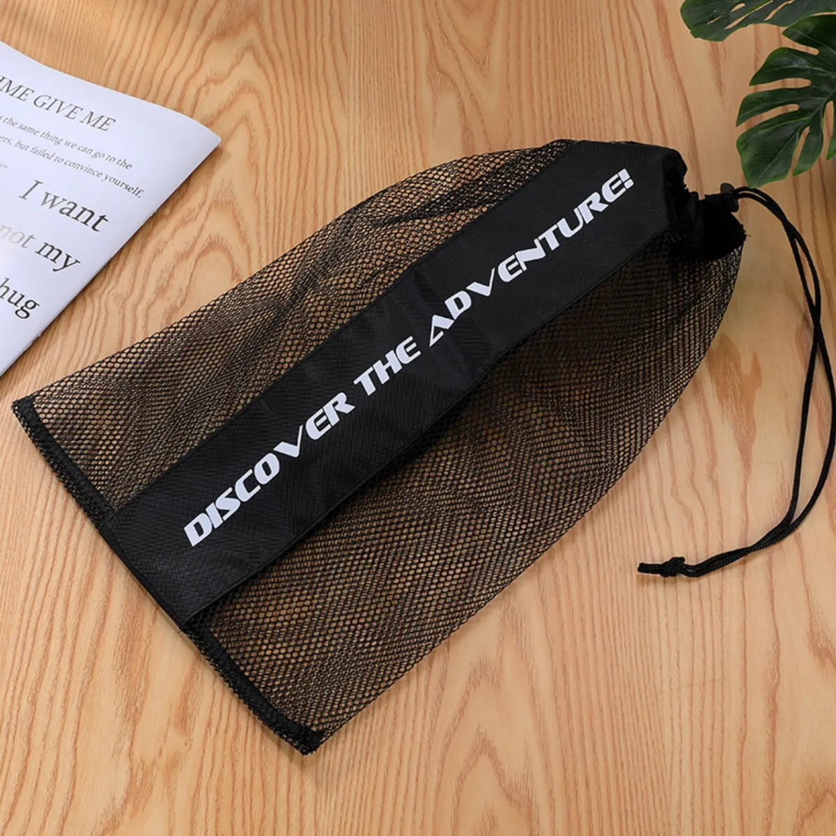 CRUSEC - Bolso De Malla Con Cordon Para Playa Piscina Hogar Multiuso