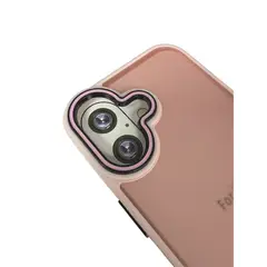 JOIGO - Carcasa Antigolpes Matte Borde Color Para iPhone 17 Rosado