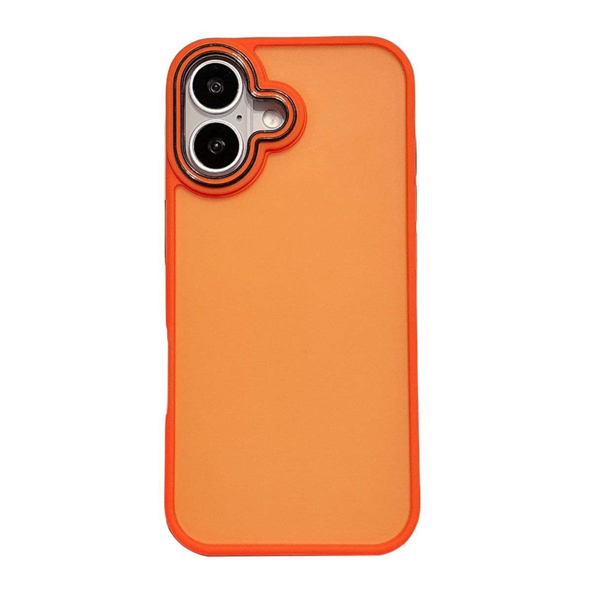 JOIGO - Carcasa Antigolpes Matte Borde Color Para iPhone 17 Naranja