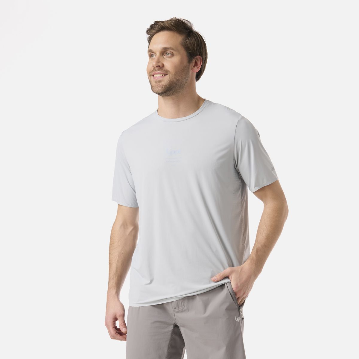 LIPPI - Polera Hombre Air Q-Dry T-Shirt Azul Grisaceo Lippi