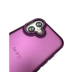 JOIGO - Carcasa Antigolpes Matte Borde Color Para iPhone 17 Morado