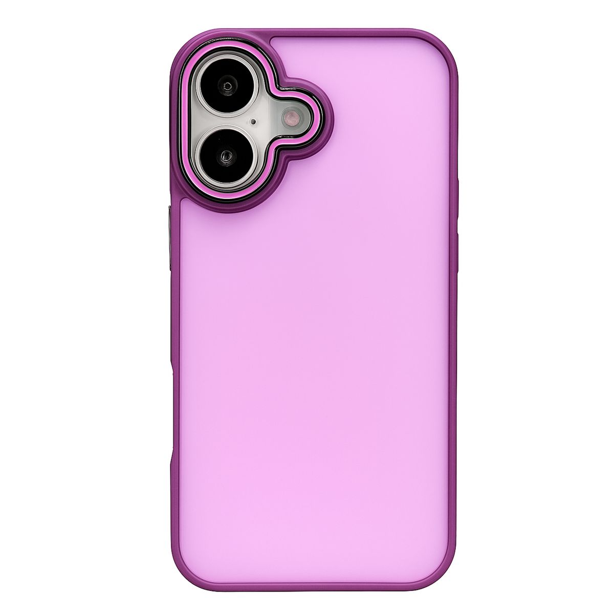 JOIGO - Carcasa Antigolpes Matte Borde Color Para iPhone 17 Morado