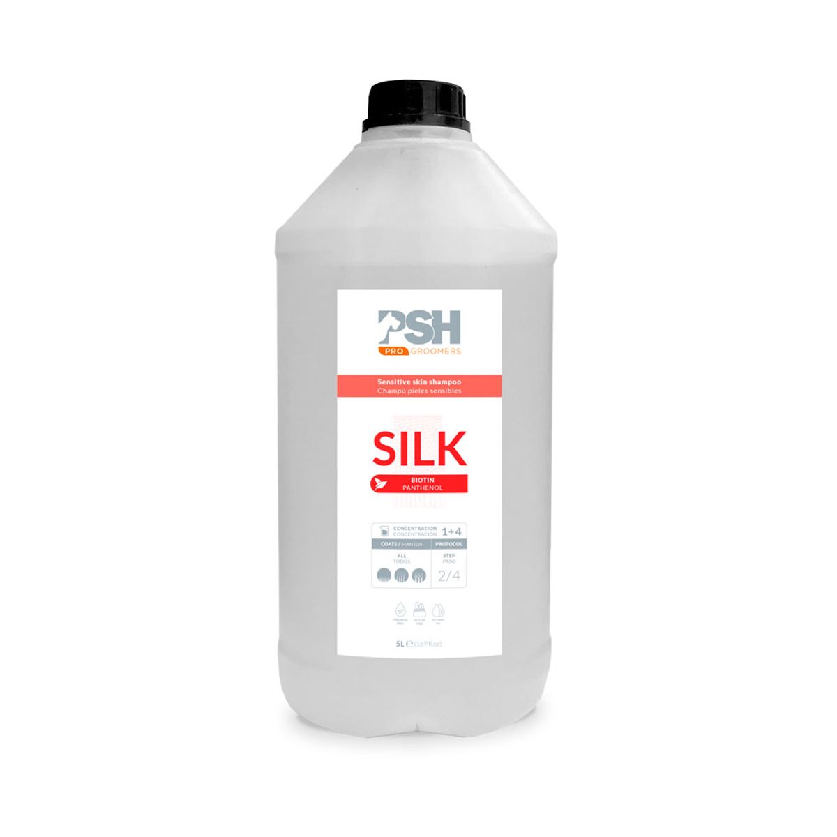 GENERICO - Shampoo Cachorros y Pieles Sensibles Silk PSH 5 L