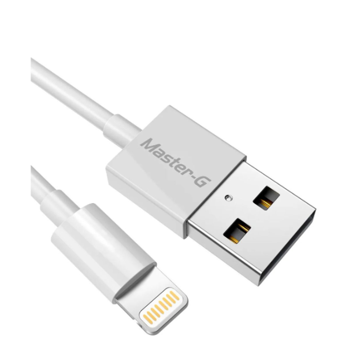 MASTER G - Cable De Carga Rápida Usb A Lightning Mgcalig Color Blanco