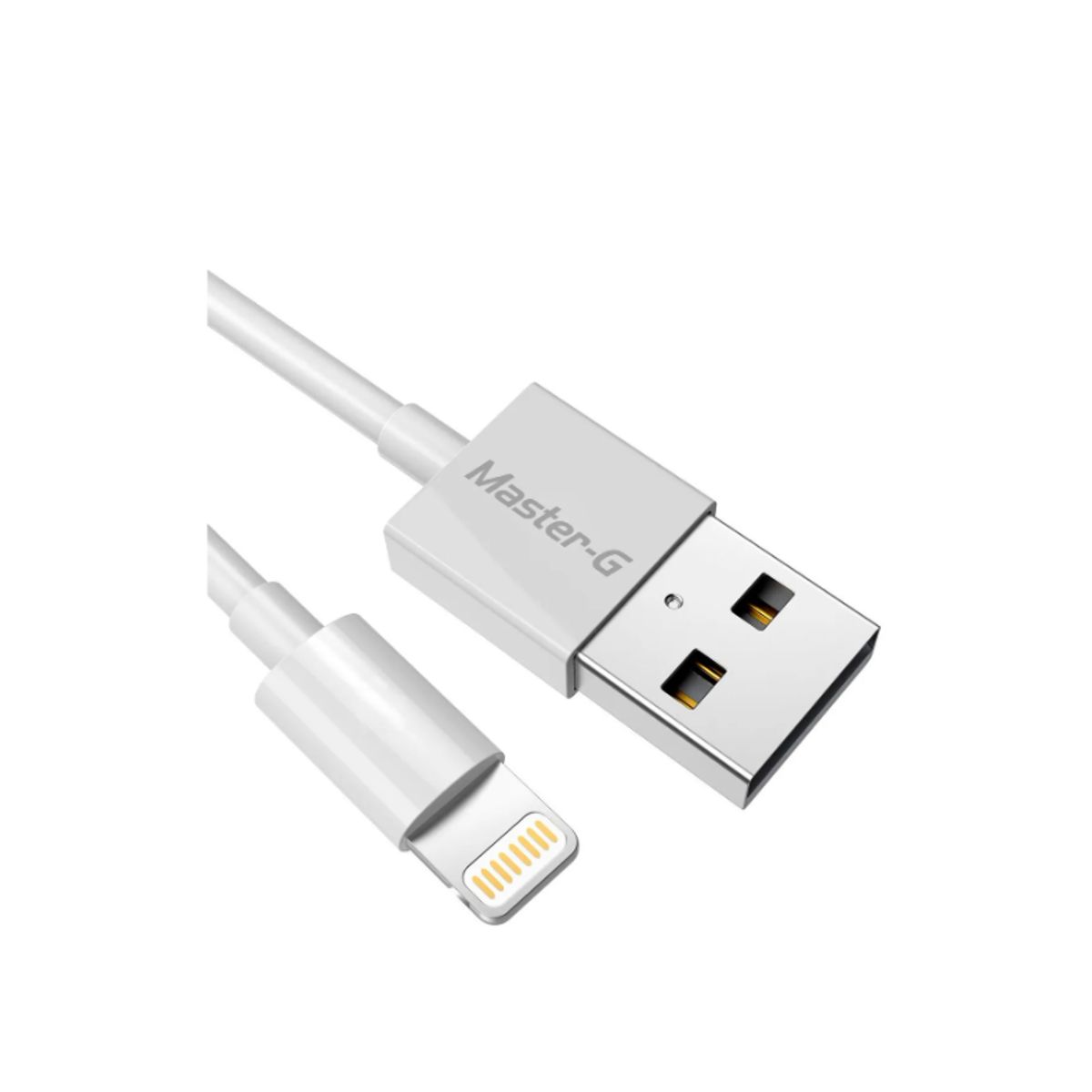 MASTER G - Cable De Carga Rápida Usb A Lightning Mgcalig Color Blanco
