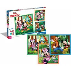 CLEMENTONI - 25298 PUZZLE 3 X 48 PIEZAS MICKEY AND FRIENDS