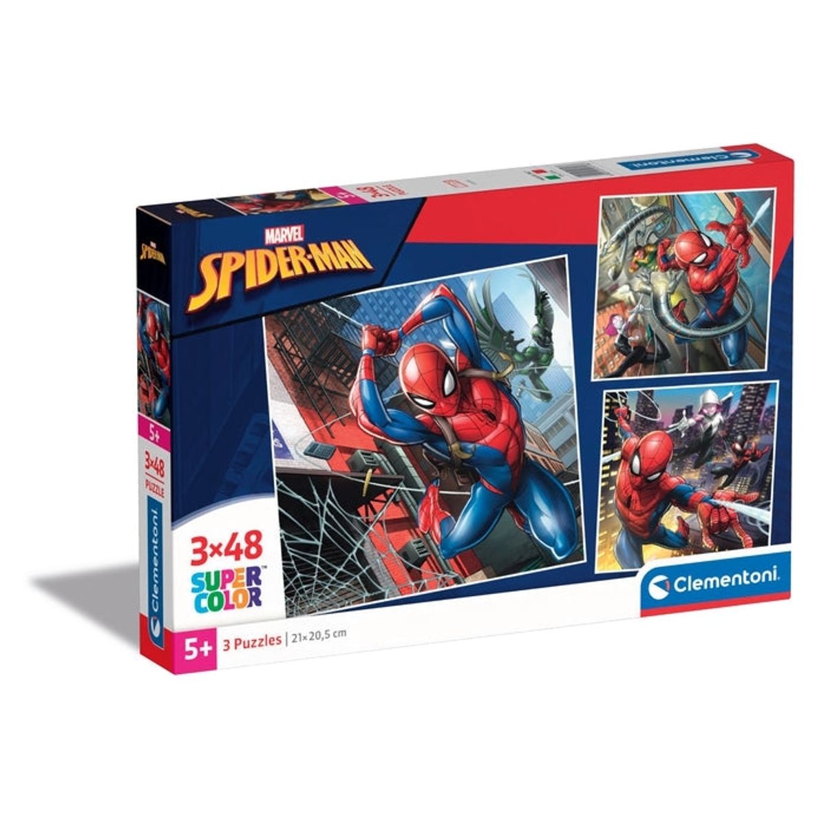 CLEMENTONI - CLEMENTONI 25316 PUZZLE 3 X 48 PIEZAS MARVEL SPIDERMAN
