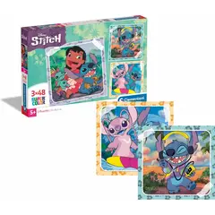 CLEMENTONI - 25321 PUZZLE 3 X 48 PIEZAS DISNEY STITCH