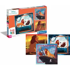 CLEMENTONI - 25323 PUZZLE 3 X 48 PIEZAS THE LION KING