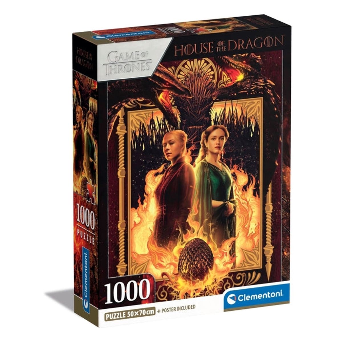 CLEMENTONI - CLEMENTONI 39903 PUZZLE 1000 PIEZAS HOUSE OF THE DRAGON