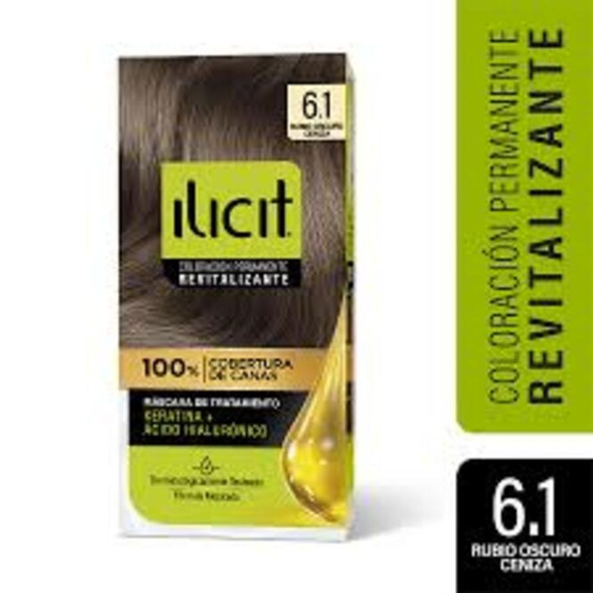 ILICIT - Ilicit Tintura Tradicional 6.1 Rubio Oscuro Ceniza