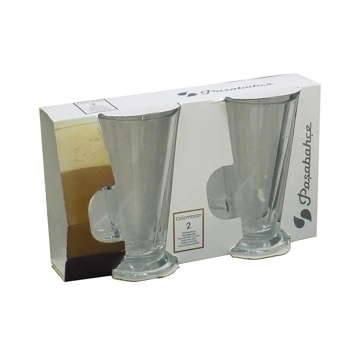 GENERICO - Set De 2 Tazas De Vidrio 260 Cc Linea Columbian