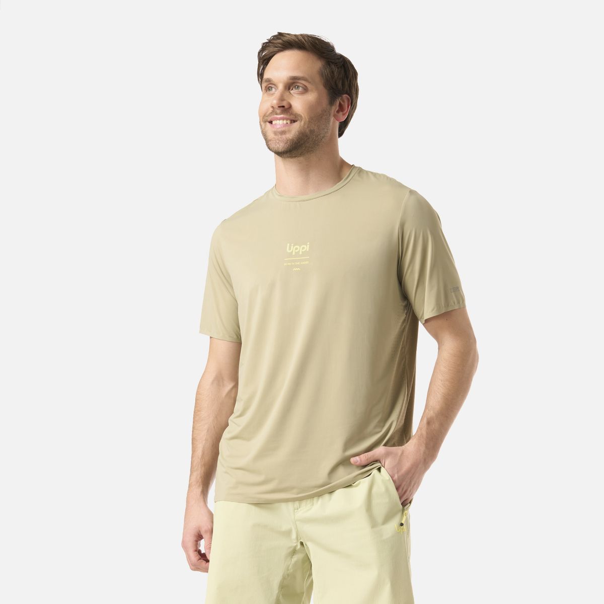 LIPPI - Polera Hombre Air Q-Dry T-Shirt Verde Oliva Lippi