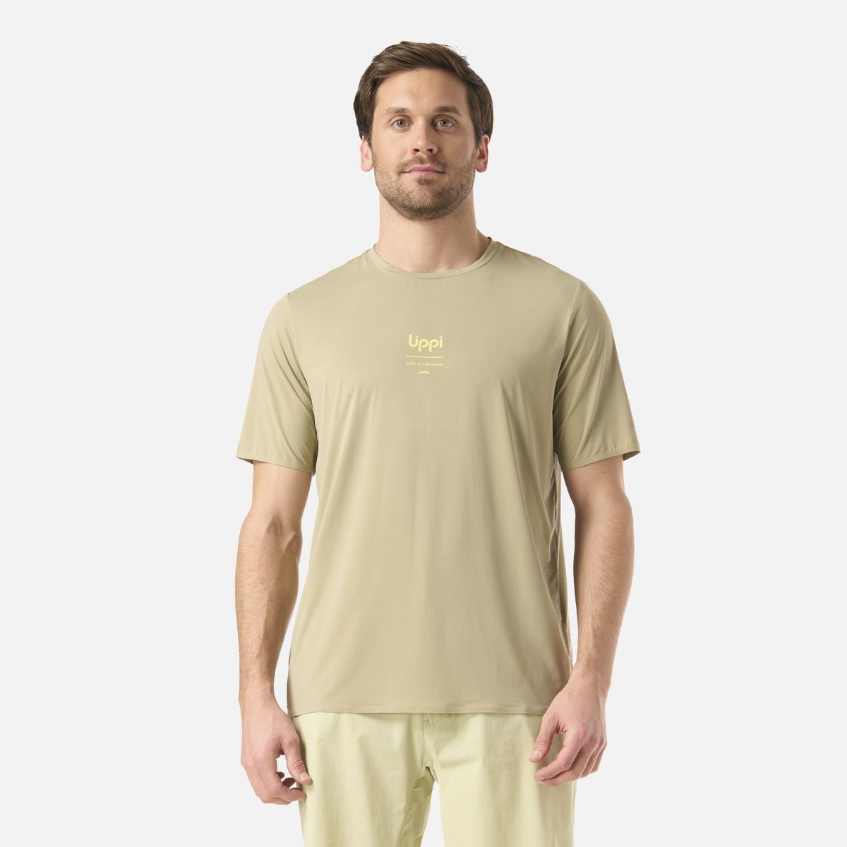 LIPPI - Polera Hombre Air Q-Dry T-Shirt Verde Oliva Lippi