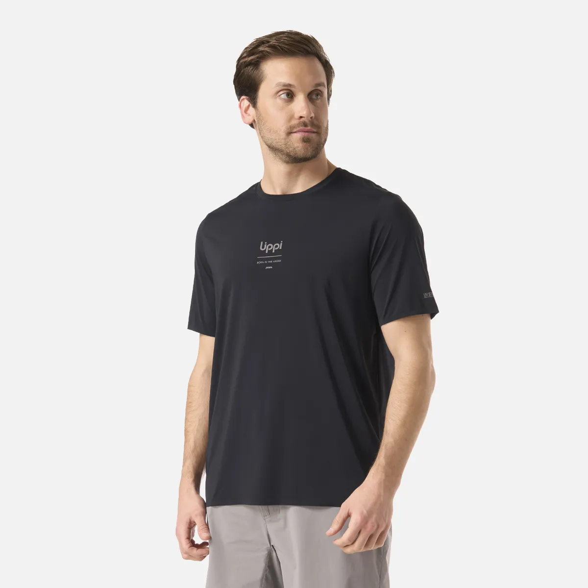 LIPPI - Polera Hombre Air Q-Dry T-Shirt Negro Lippi