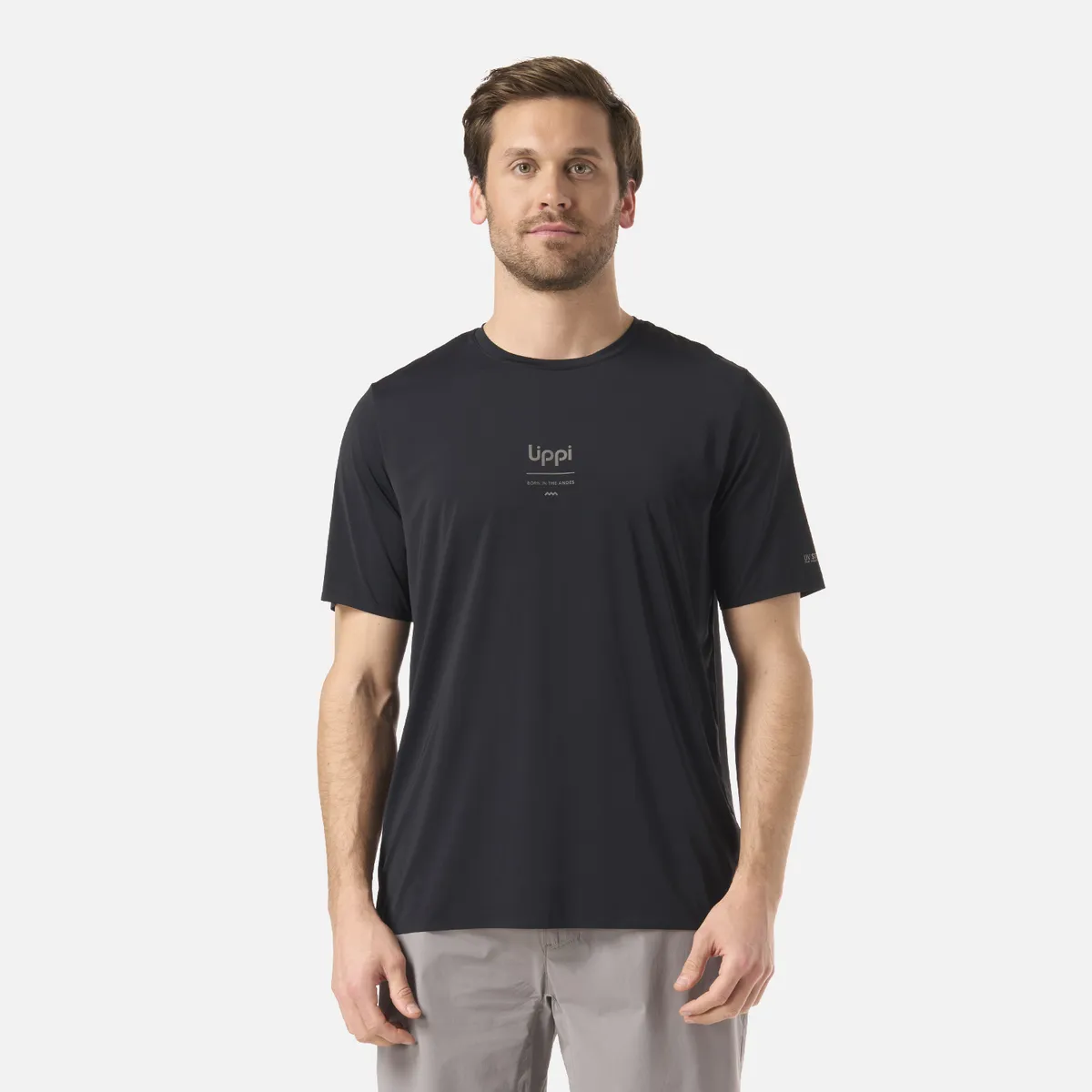 LIPPI - Polera Hombre Air Q-Dry T-Shirt Negro Lippi