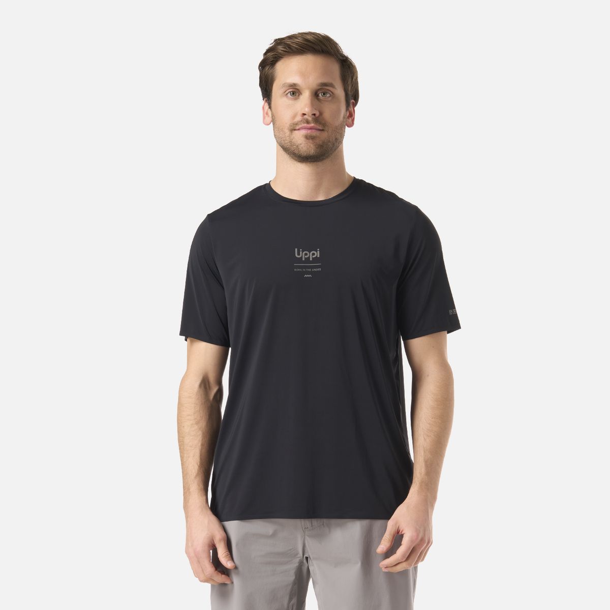 LIPPI - Polera Hombre Air Q-Dry T-Shirt Negro Lippi