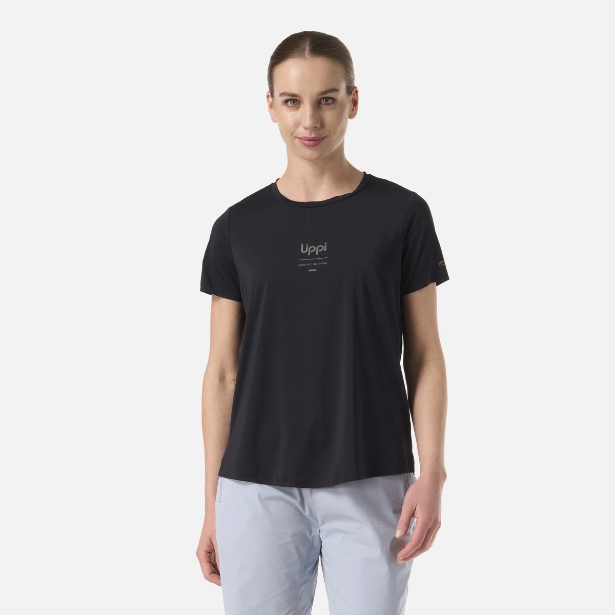 LIPPI - Polera Mujer Air Q-Dry T-Shirt Negro Lippi