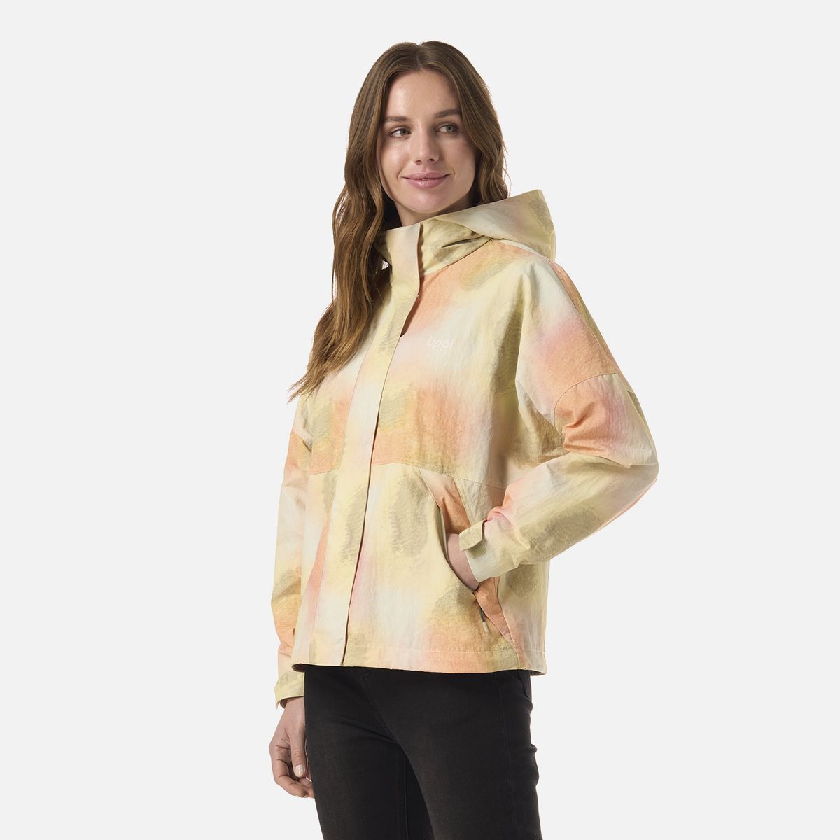 LIPPI - Chaqueta Mujer CityMe WindBreaker Hoody Jacket Print Damasco Lippi