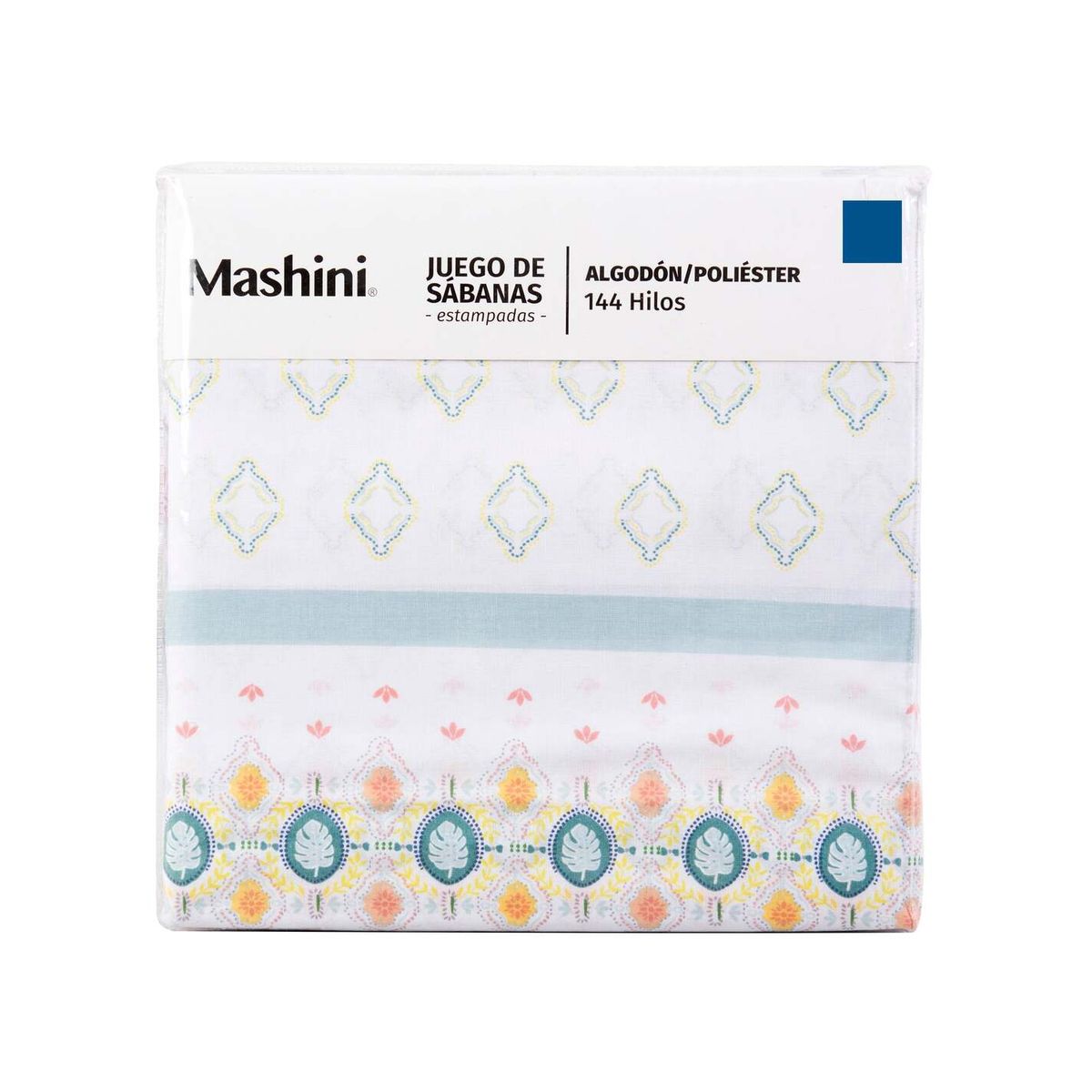 MASHINI - Juego de Sábanas Estampadas 144 Hilos King Mashini Diseño Cisne