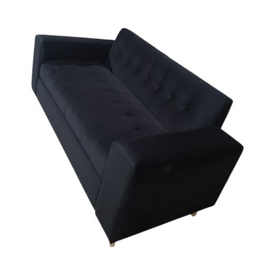 Imagen 2 del producto SOFA DOS CUERPOS FELPA NEGRA